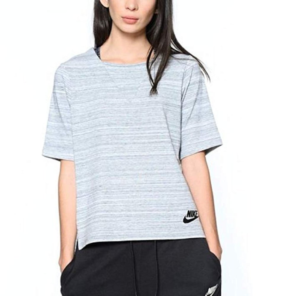 Nike Sportswear Advance Active Knit Grey Top, M